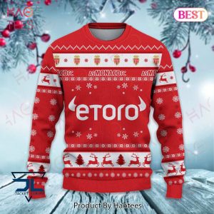 HOT AS Monaco Red Mix White Christmas Luxury Brand Sweater Limited Edition