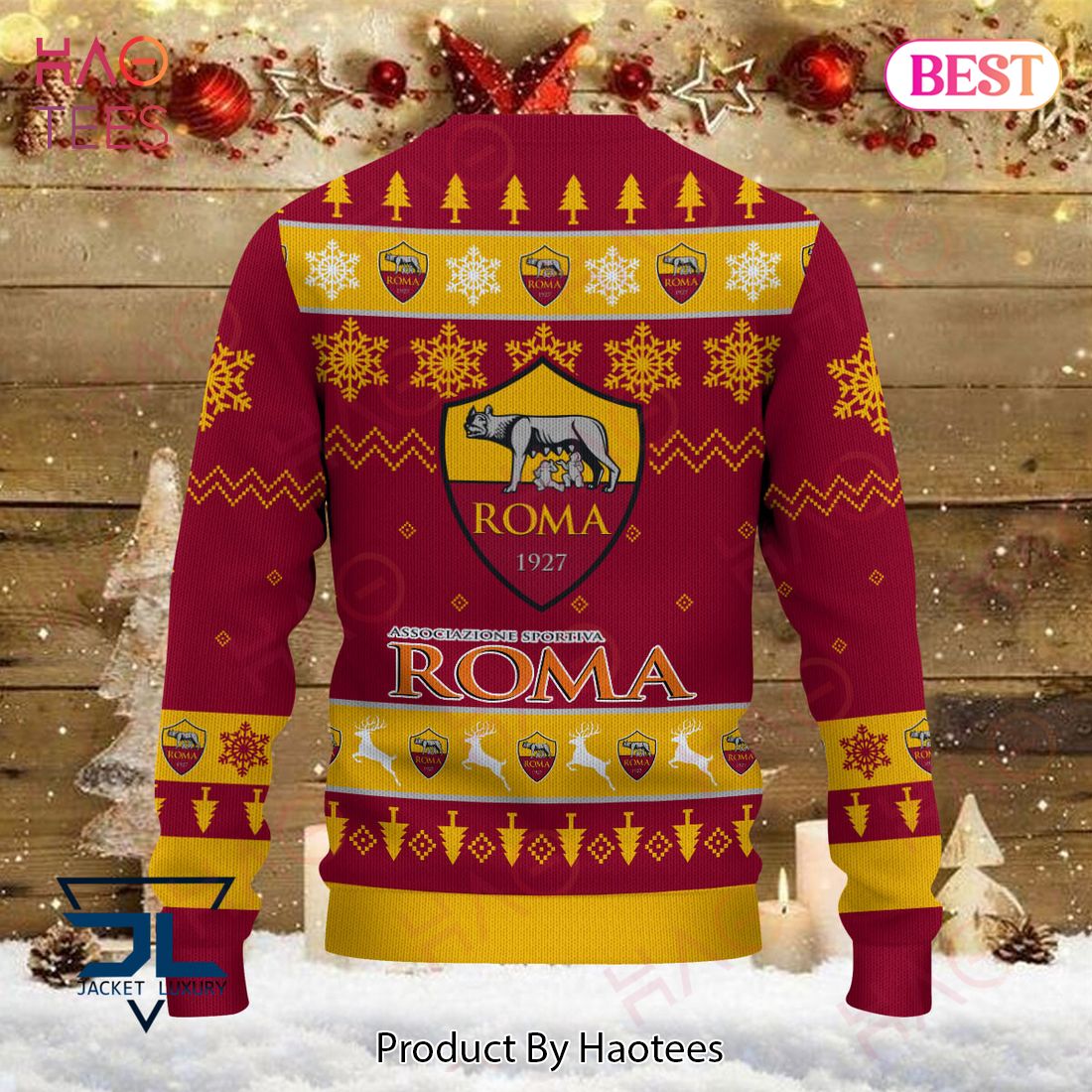 HOT AS Roma 1927 Christmas Luxury Brand Sweater Limited Edition