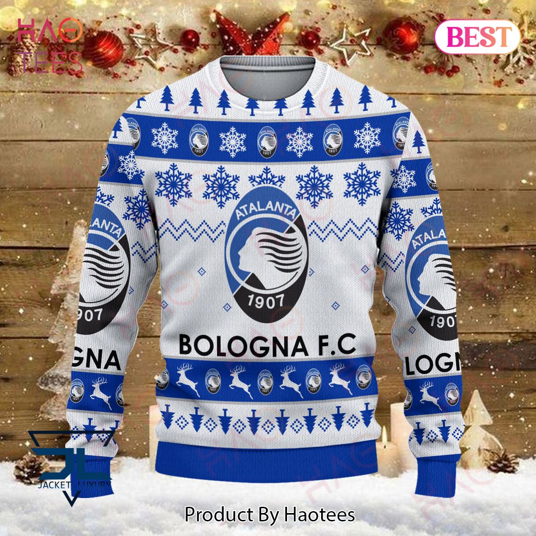 HOT Atalanta Bologna F.C Christmas Luxury Brand Sweater Limited Edition HOT Atalanta Bologna F.C Christmas Luxury Brand Sweater Limited Edition