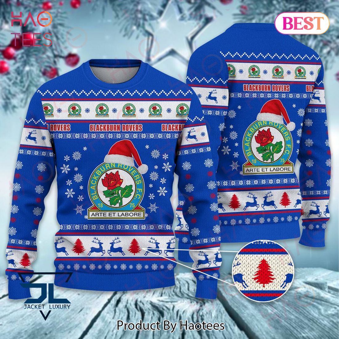 HOT Blackburn Rovers 1875 Arte Et Labore Christmas Luxury Brand Sweater Limited Edition