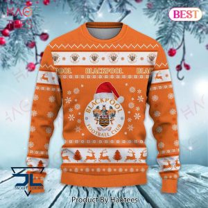 HOT Blackpool F.C Football Club Christmas Luxury Brand Sweater Limited Edition