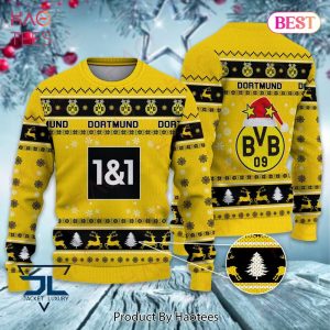 HOT Borussia Dortmund 1&1 Christmas Luxury Brand Sweater Limited Edition