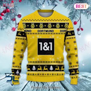 HOT Borussia Dortmund 1&1 Christmas Luxury Brand Sweater Limited Edition