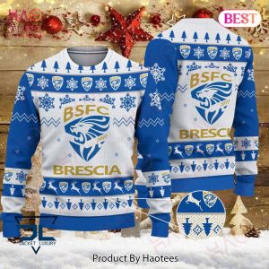HOT Brescia Calcio Blue Mix White Christmas Luxury Brand Sweater Limited Edition