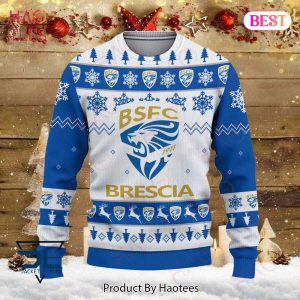 HOT Brescia Calcio Blue Mix White Christmas Luxury Brand Sweater Limited Edition