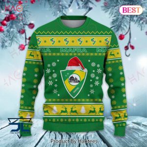 HOT C.D. Mafra Green Mix Gold Christmas Luxury Brand Sweater Limited Edition