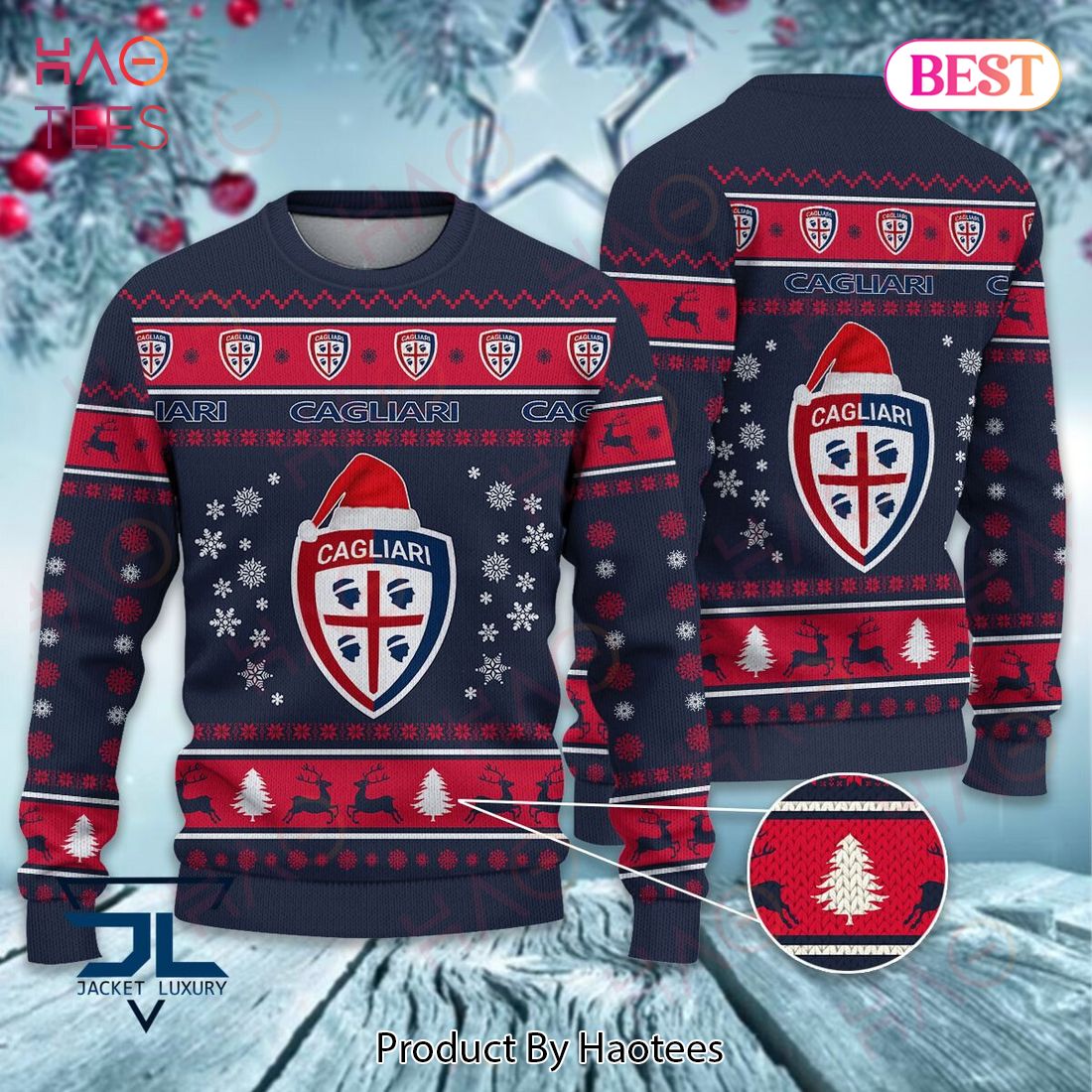 HOT Cagliari Calcio Christmas Luxury Brand Sweater Limited Edition HOT Cagliari Calcio Christmas Luxury Brand Sweater Limited Edition