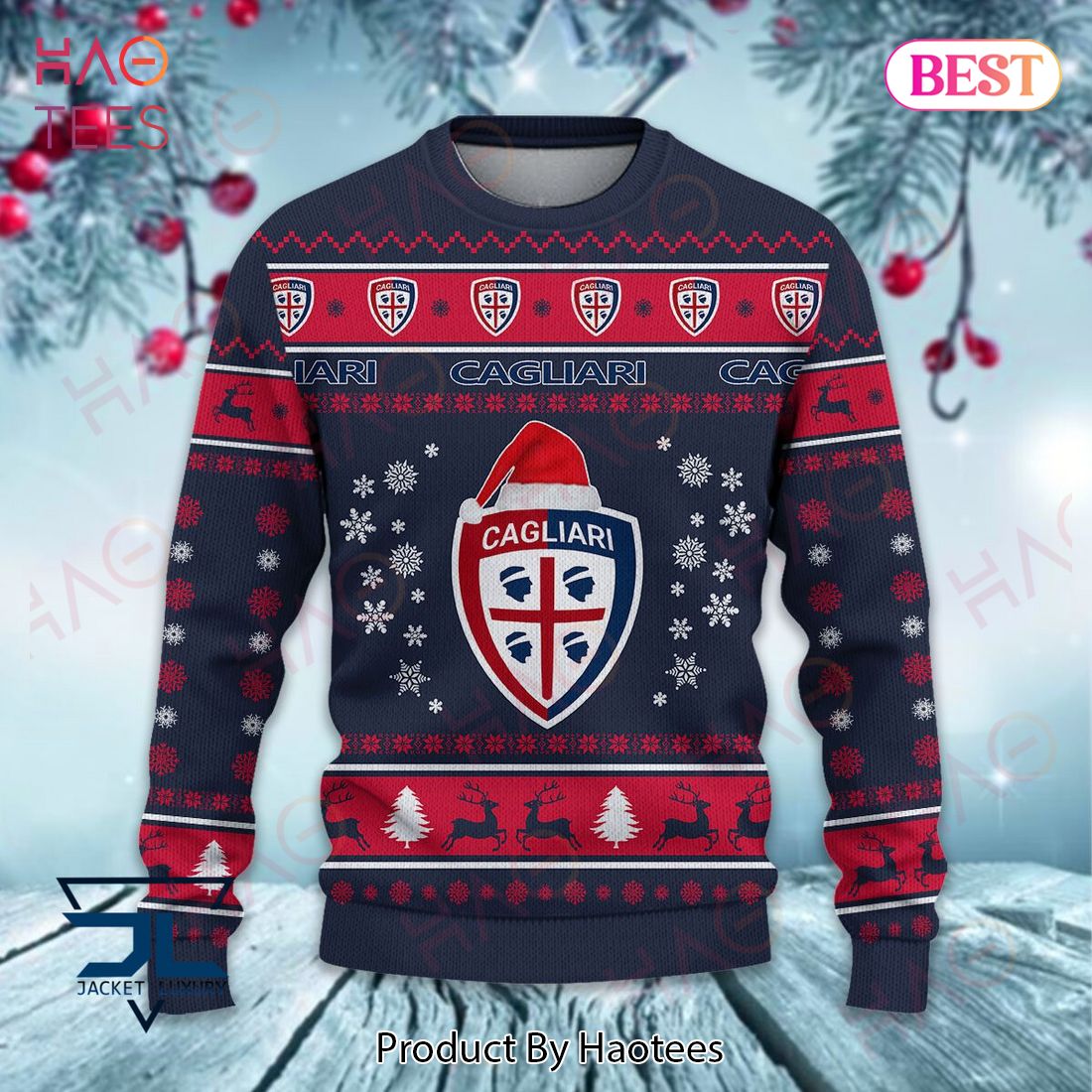HOT Cagliari Calcio Christmas Luxury Brand Sweater Limited Edition HOT Cagliari Calcio Christmas Luxury Brand Sweater Limited Edition