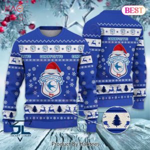 HOT Cardiff City F.C Christmas Luxury Brand Sweater Limited Edition