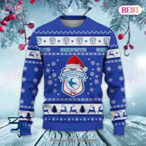 HOT Cardiff City F.C Christmas Luxury Brand Sweater Limited Edition