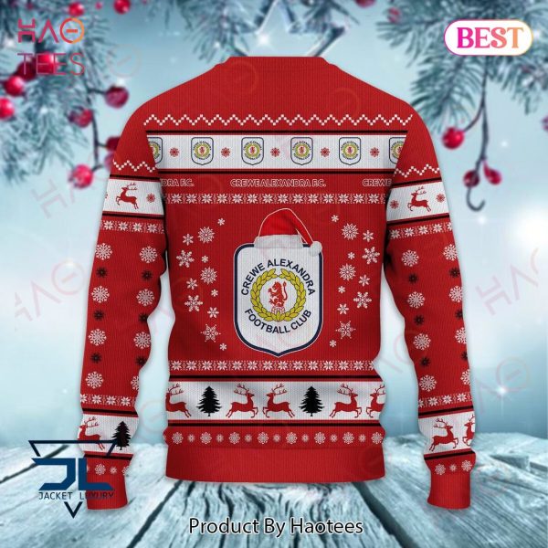 HOT Crewe Alexandra Red Mix White Christmas Luxury Brand Sweater Limited Edition