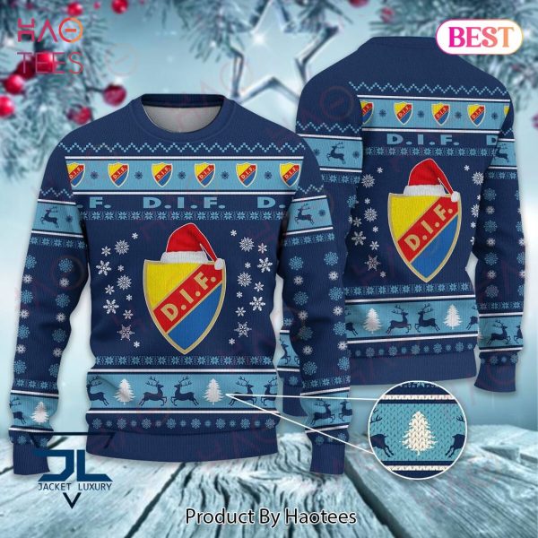 HOT DIF Blue Color Christmas Luxury Brand Sweater Limited Edition