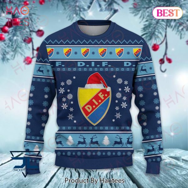 HOT DIF Blue Color Christmas Luxury Brand Sweater Limited Edition