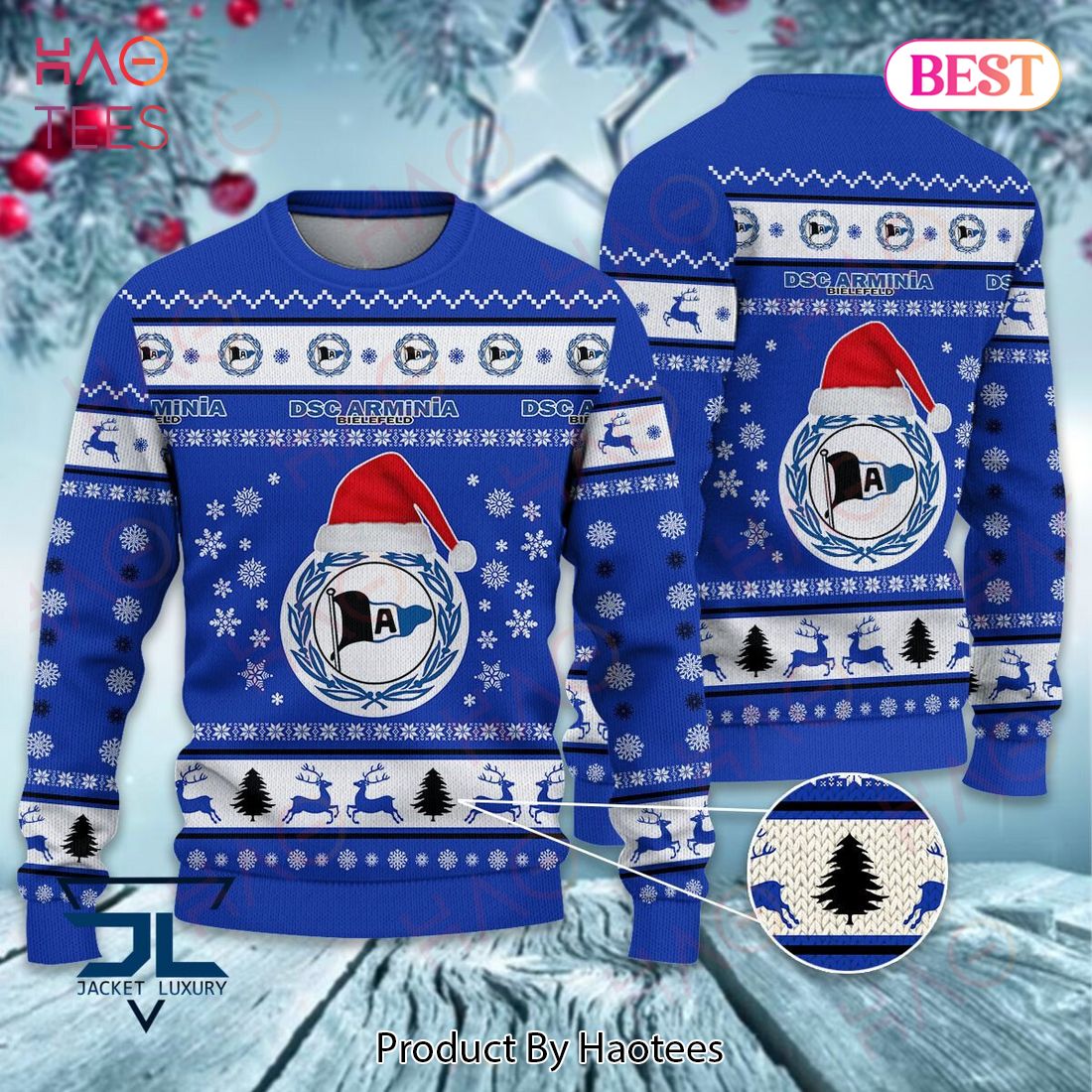 HOT DSC Arminia Bielefeld Christmas Luxury Brand Sweater Limited Edition