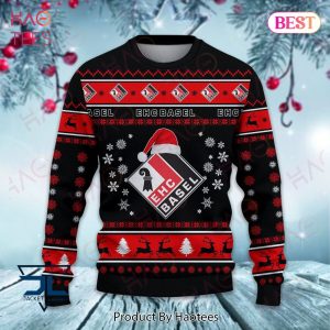 HOT EHC Basel Black Mix Red Christmas Luxury Brand Sweater Limited Edition