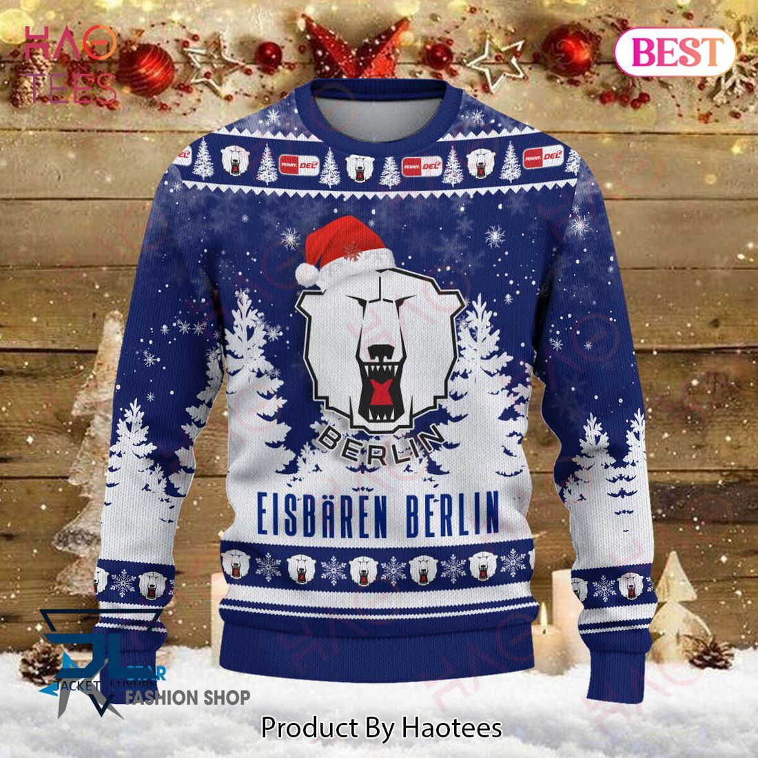 HOT Eisbaren Berlin Blue Mix White Christmas Luxury Brand Sweater Limited Edition