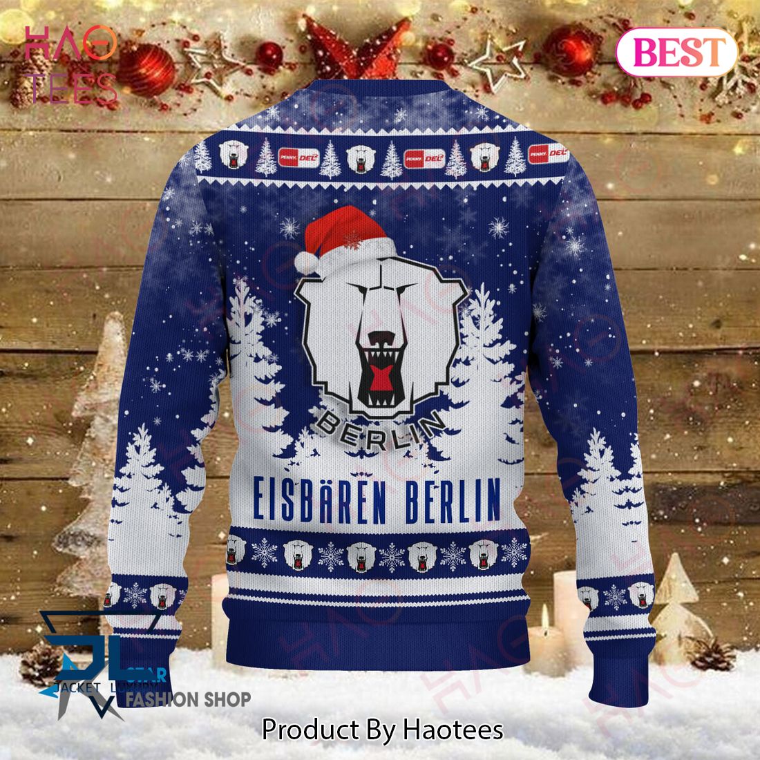 HOT Eisbaren Berlin Blue Mix White Christmas Luxury Brand Sweater Limited Edition