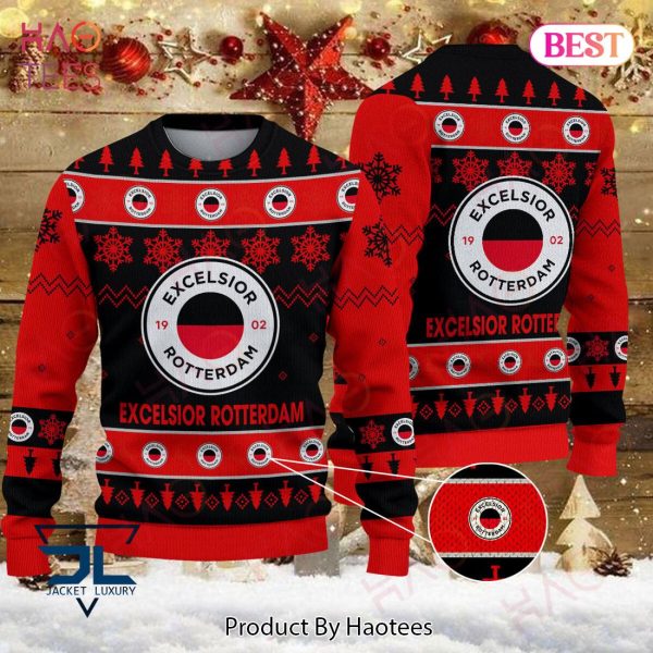 HOT Excelsior Rotterdam Red Mix Black Christmas Luxury Brand Sweater Limited Edition
