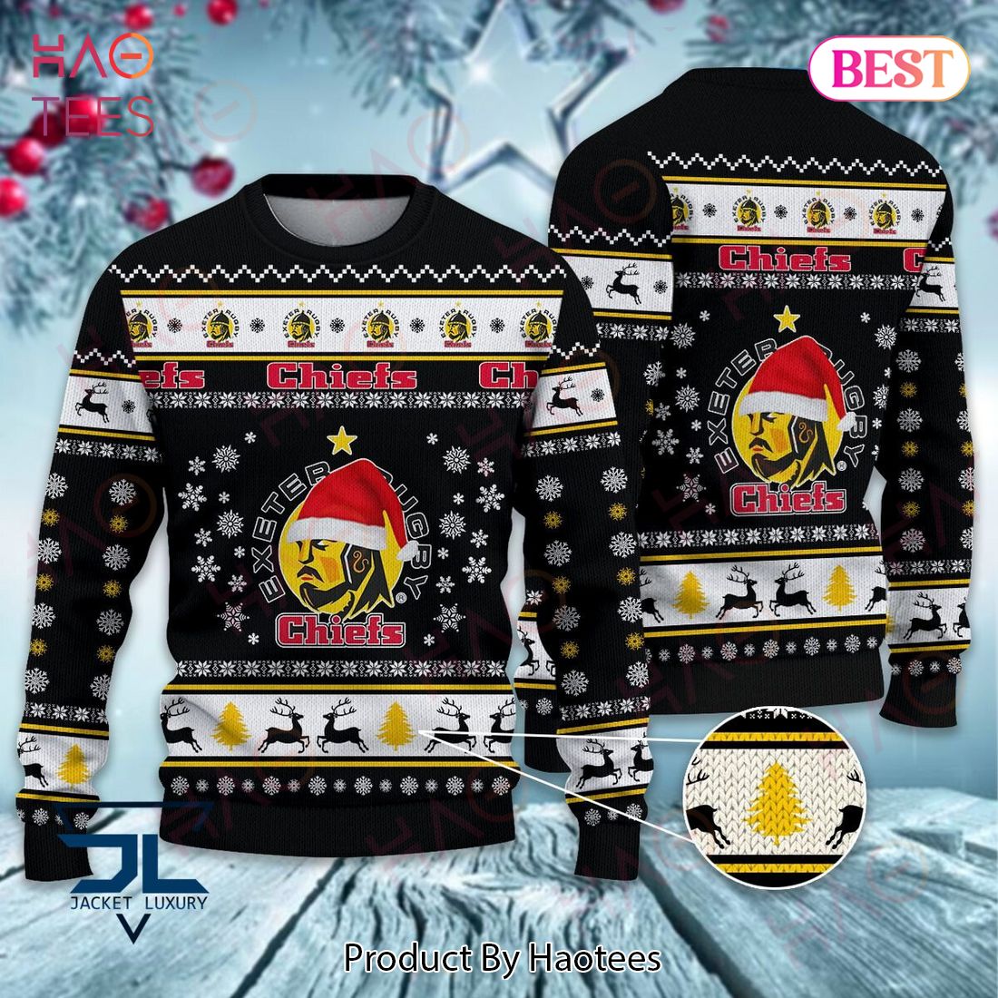 HOT Exeter Chiefs Christmas Luxury Brand Sweater Limited Edition