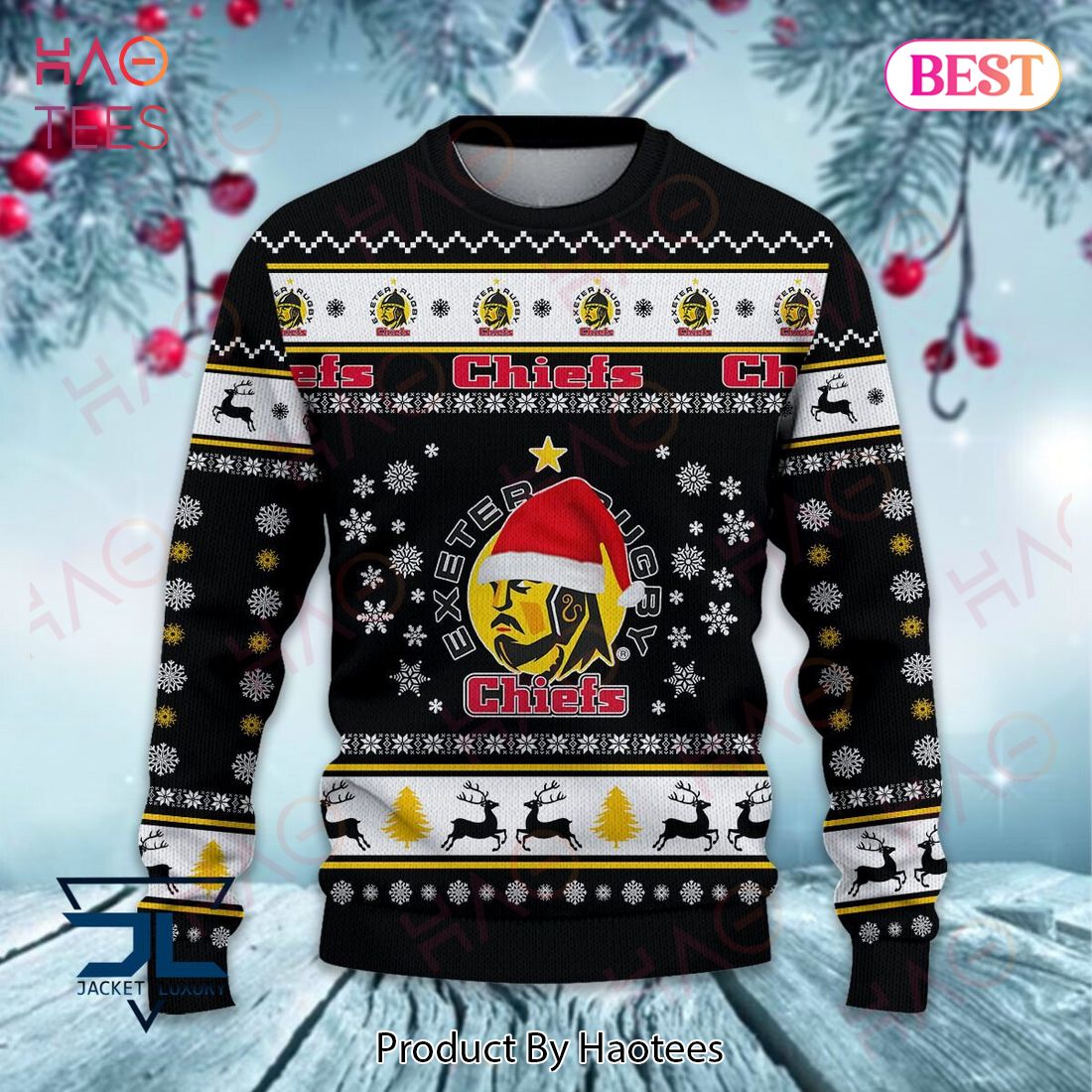HOT Exeter Chiefs Christmas Luxury Brand Sweater Limited Edition HOT Exeter Chiefs Christmas Luxury Brand Sweater Limited Edition