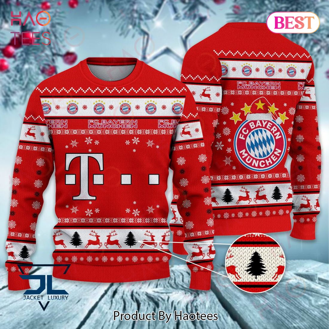 HOT FC Bayern Munchen Christmas Luxury Brand Sweater Limited Edition