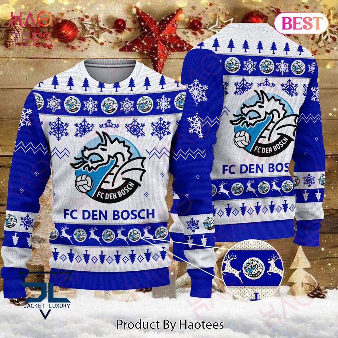 HOT FC Den Bosch Christmas Luxury Brand Sweater Limited Edition