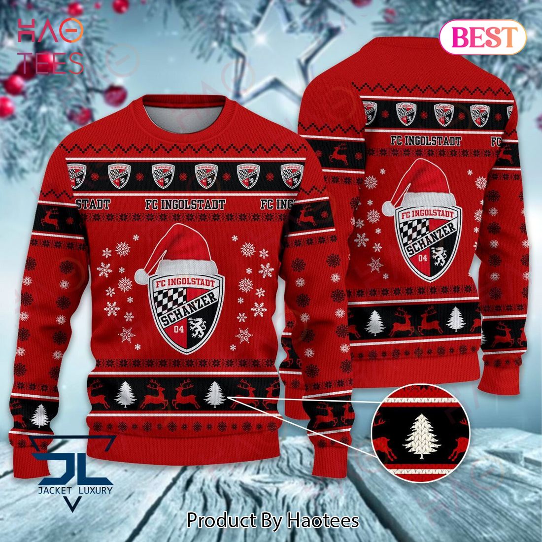 HOT FC Ingolstadt Schanzer 04 Christmas Luxury Brand Sweater Limited Edition