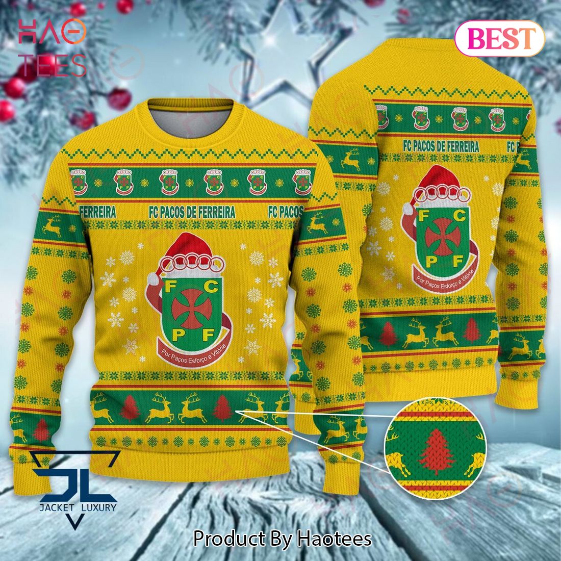 HOT FC Pacos De Ferreira Christmas Luxury Brand Sweater Limited Edition