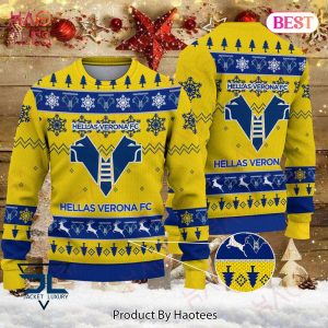 HOT Hellas Verona FC Blue Mix Gold Luxury Brand Sweater Limited Edition