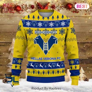 HOT Hellas Verona FC Blue Mix Gold Luxury Brand Sweater Limited Edition