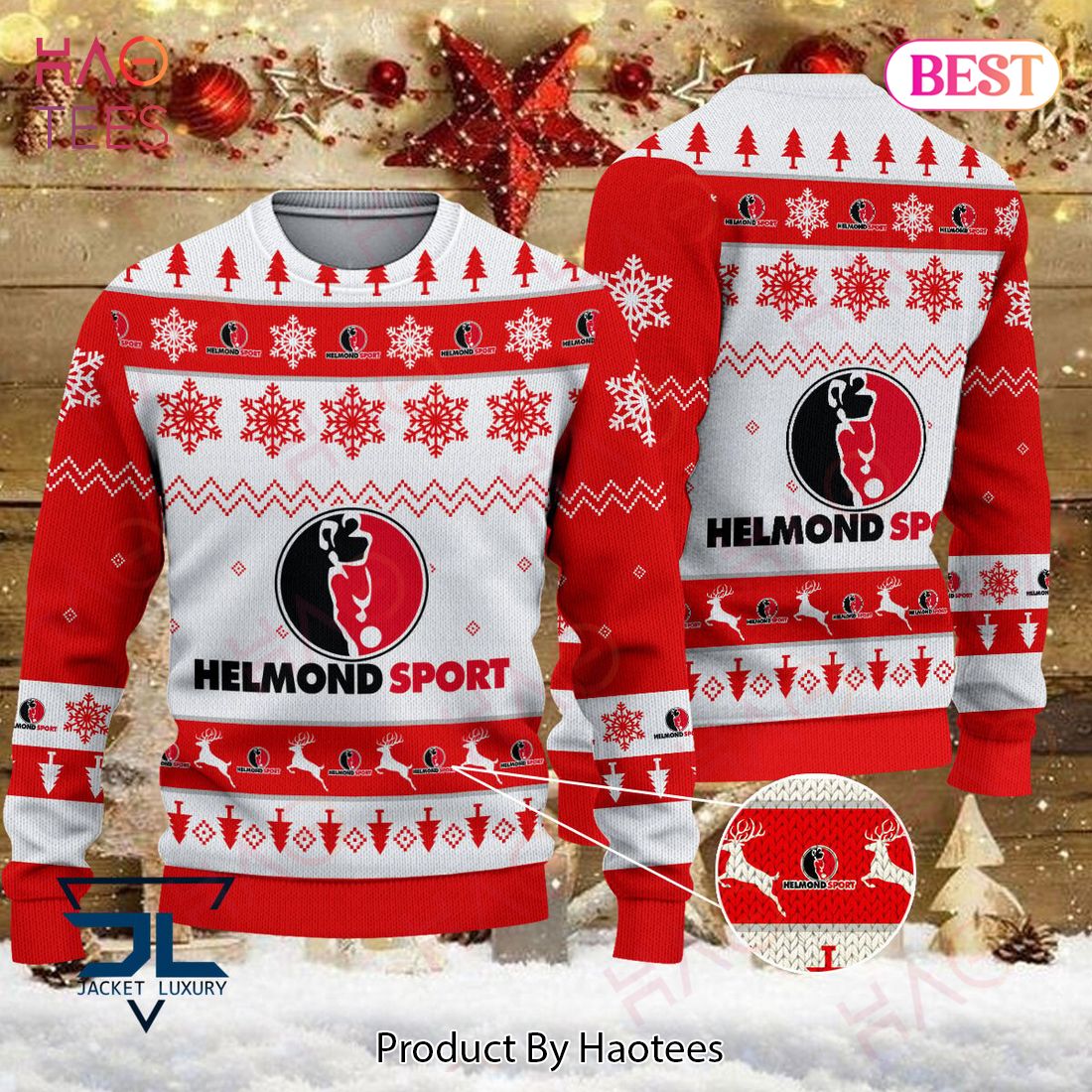 HOT Helmond Sport Red Mix White Luxury Brand Sweater Limited Edition