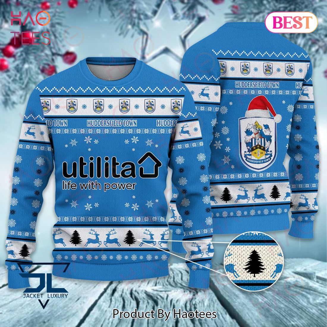 HOT Huddersfield Town A.F.C Christmas Luxury Brand Sweater Limited Edition