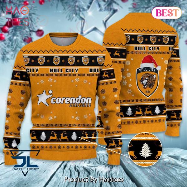 Hull City Gold Mix Black Luxury Brand Sweater Limited Edition
