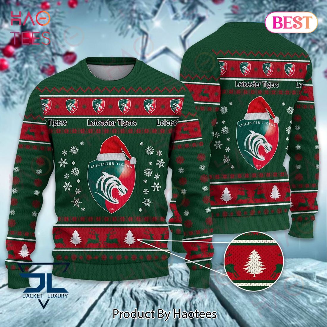 Leicester Tigers Luxury Brand Sweater Limited Edition