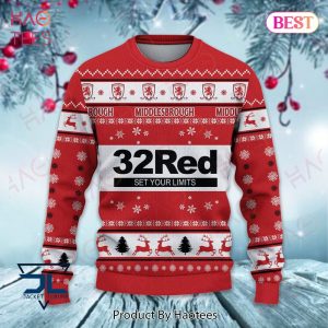 Middlesbrough 32 Red Luxury Brand Sweater Limited Edition