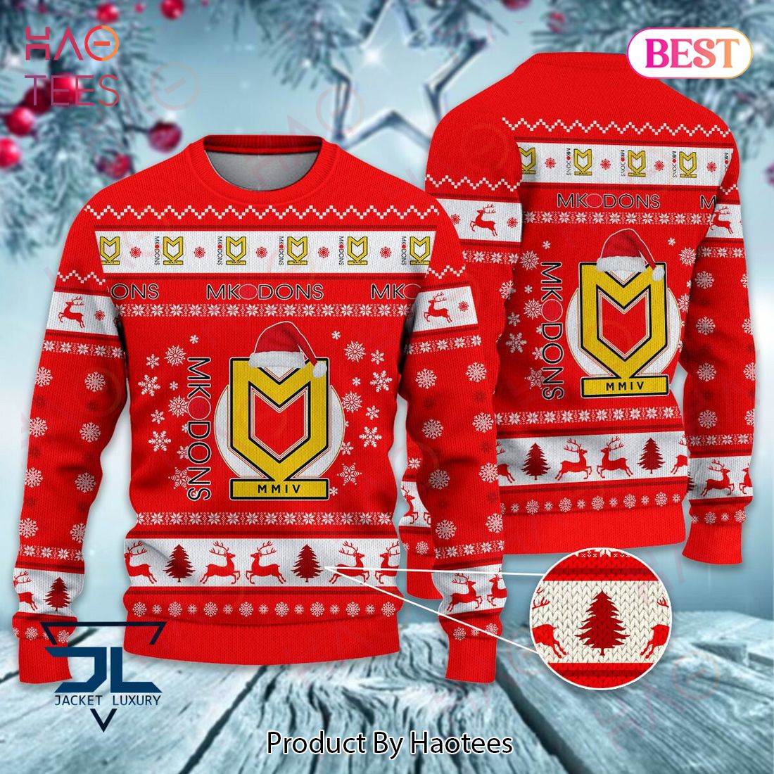 Milton Keynes Dons Luxury Brand Sweater Limited Edition Milton Keynes Dons Luxury Brand Sweater Limited Edition