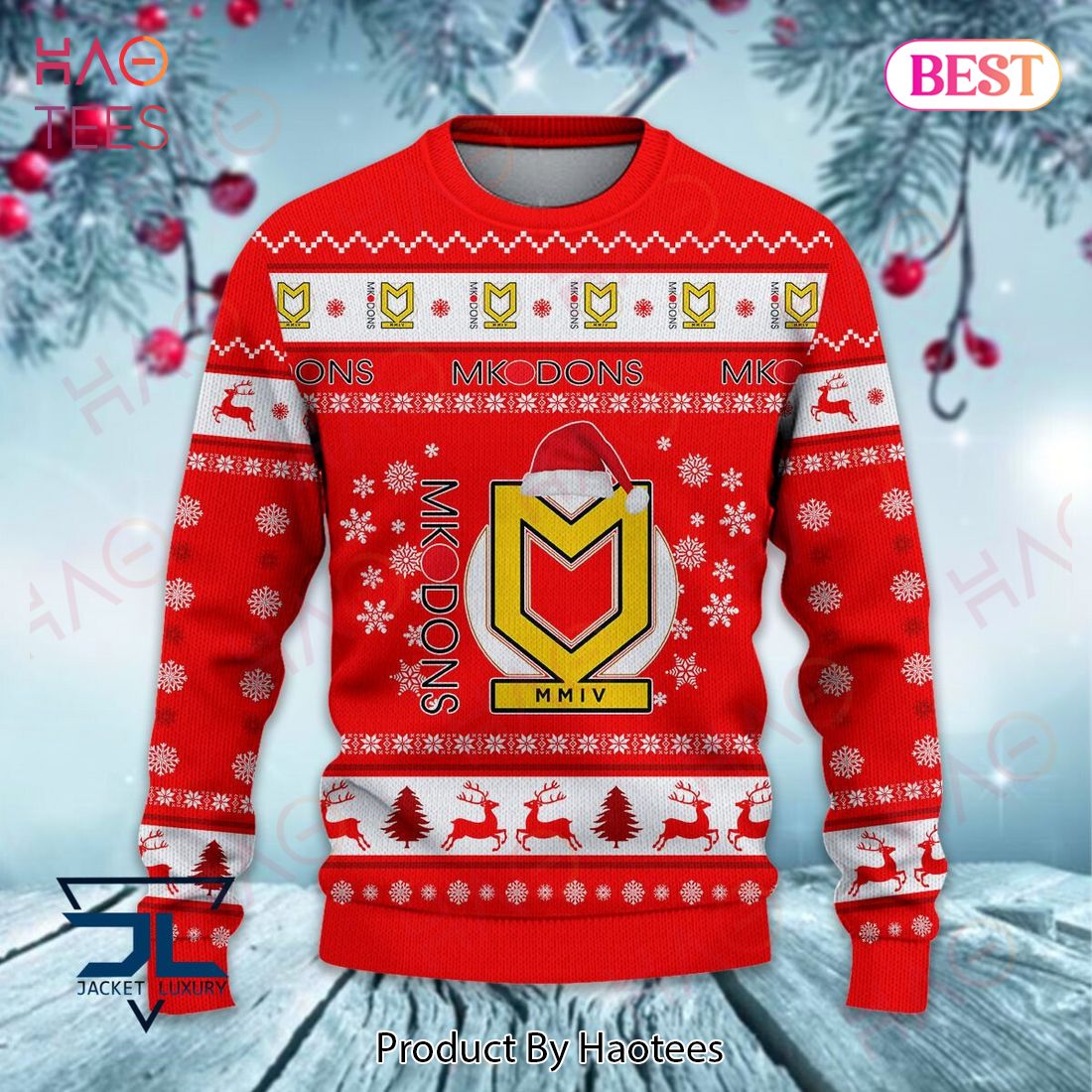 Milton Keynes Dons Luxury Brand Sweater Limited Edition Milton Keynes Dons Luxury Brand Sweater Limited Edition