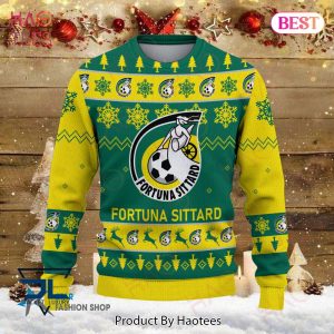 NEW Fortuna Sittard Gold Mix Green Luxury Brand Sweater Limited Edition