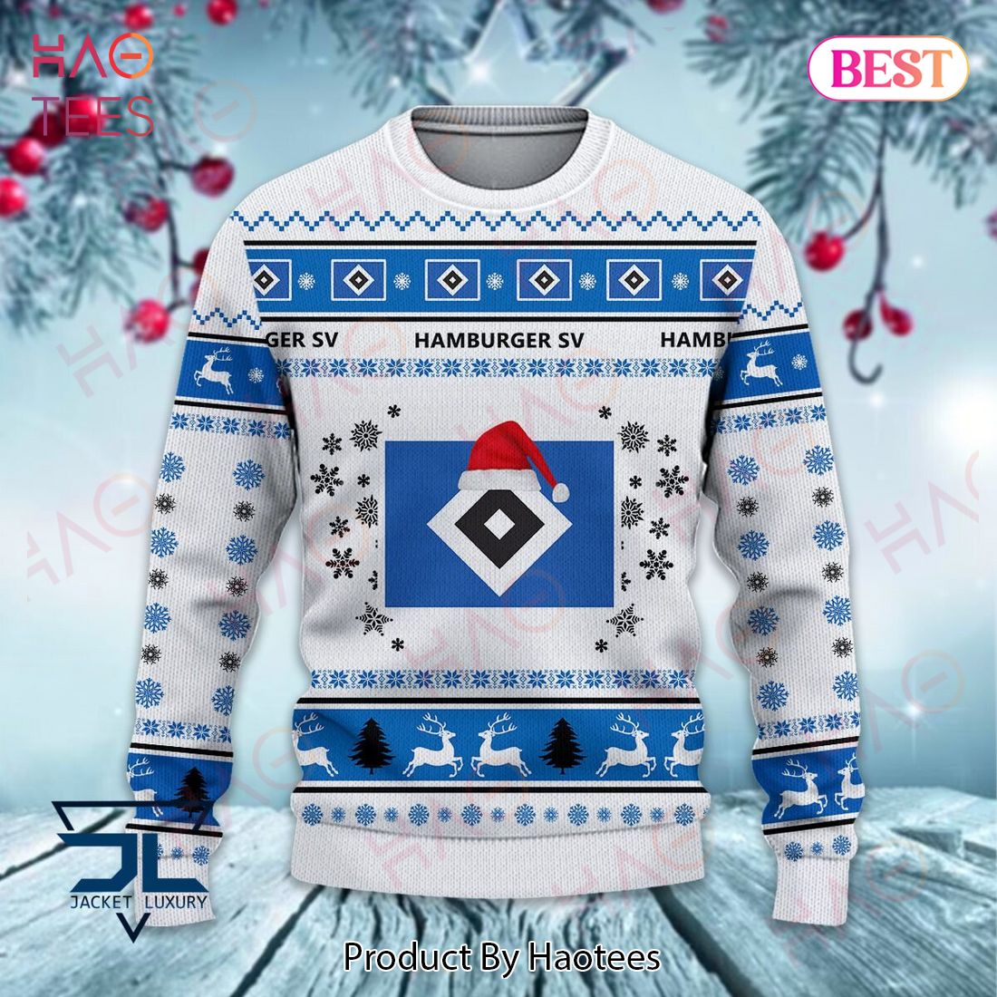NEW Hamburger SV Christmas Luxury Brand Sweater Limited Edition NEW Hamburger SV Christmas Luxury Brand Sweater Limited Edition