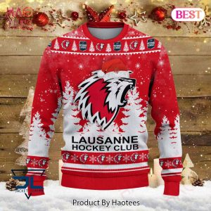 NEW Lausanne Hockey Club Red Mix White Luxury Brand Sweater Limited Edition