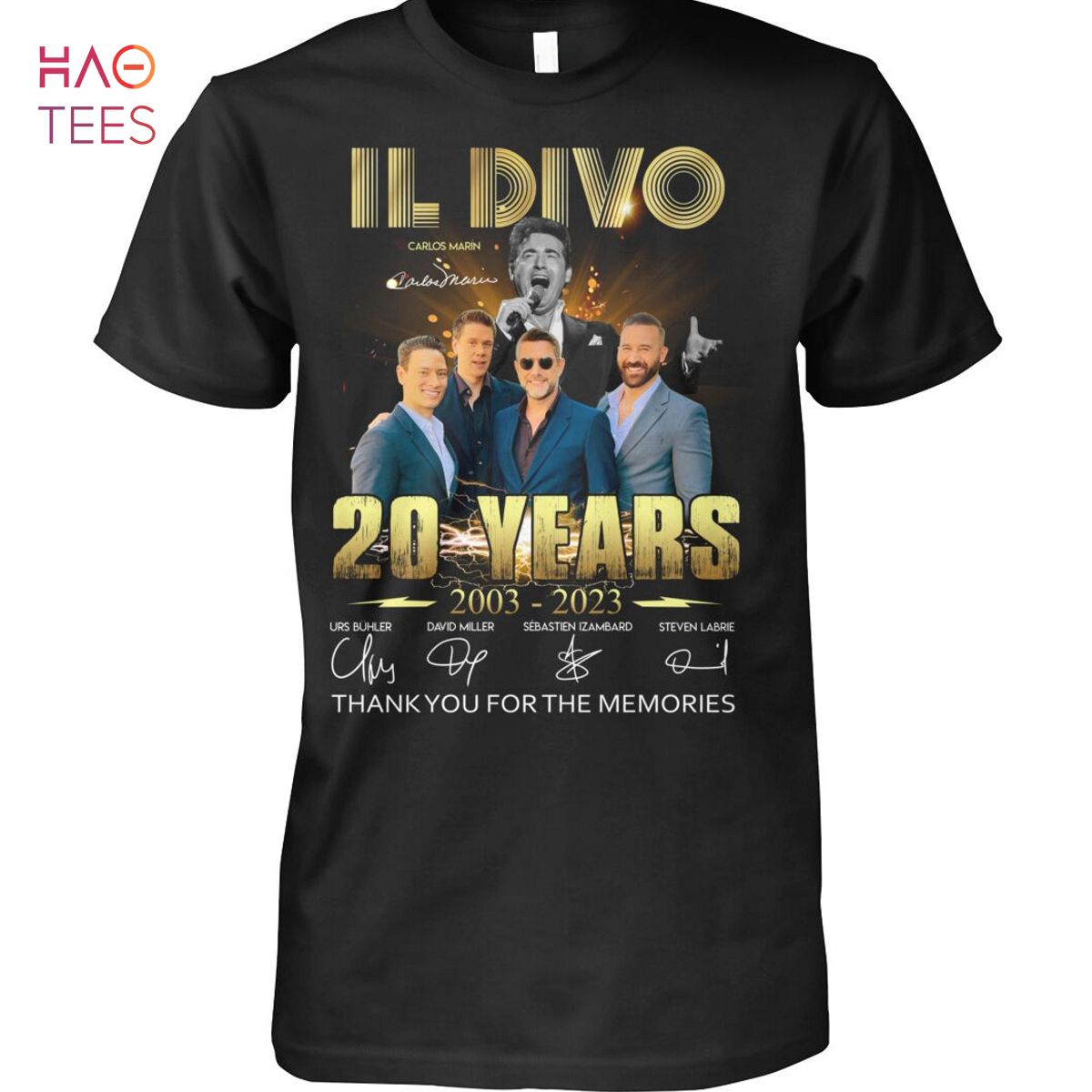 Il Divo 20 Yeras 2003-2023 Shirt Limited Edition