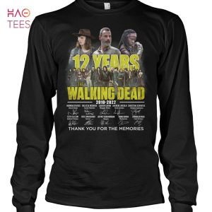12 Years The Walking Dead 2010-2022 Shirt