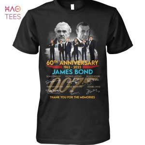 60 Anniversary 1962-2022 James Bond Shirt 60 Anniversary 1962-2022 James Bond Shirt