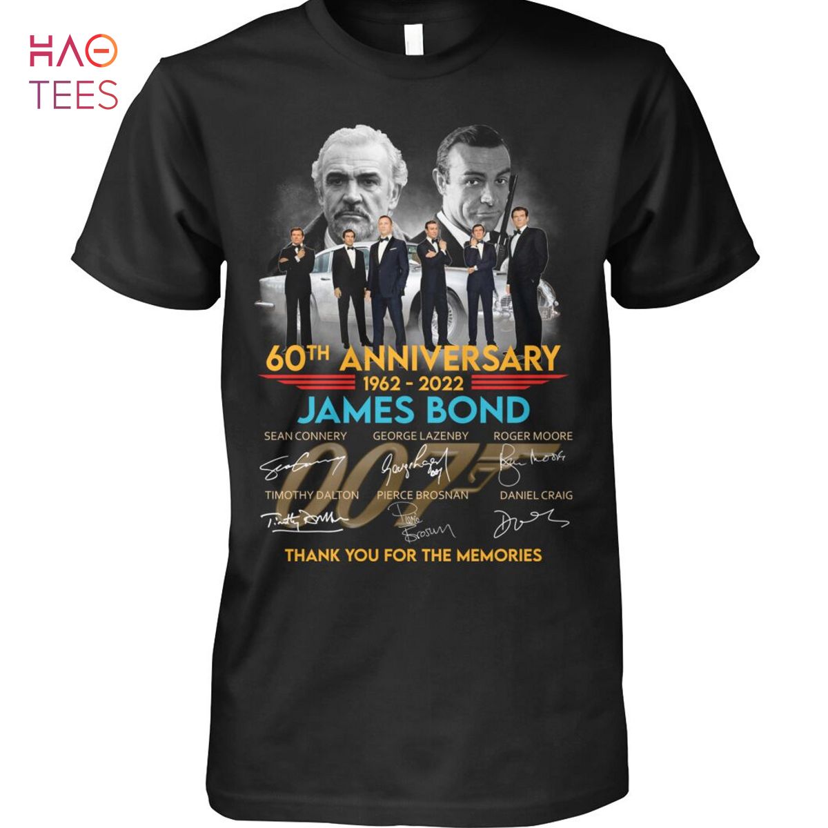 60 Anniversary 1962-2022 James Bond Shirt