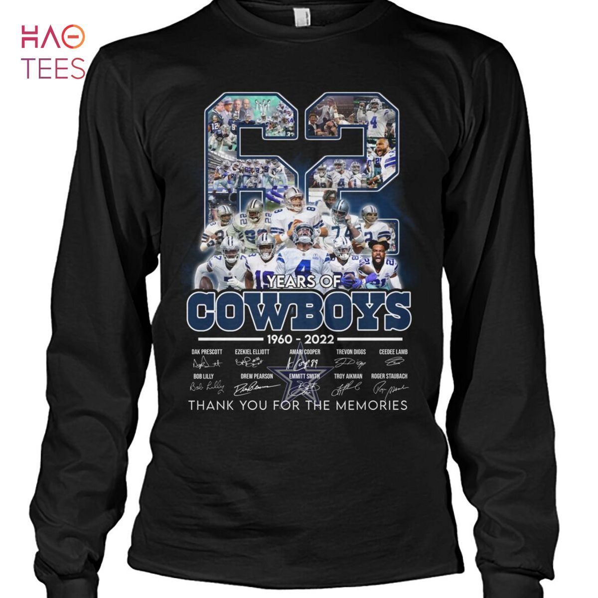 62 Years Of Cowboys 1960-2022 Shirt 62 Years Of Cowboys 1960-2022 Shirt