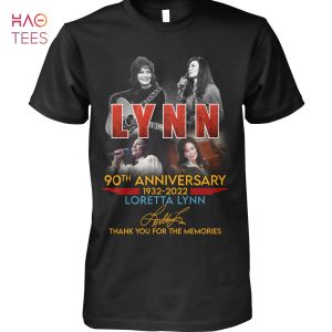 90 Anniversary 1932-2922 Loretta Lynn Thank You For The Memories Shirt 90 Anniversary 1932-2922 Loretta Lynn Thank You For The Memories Shirt