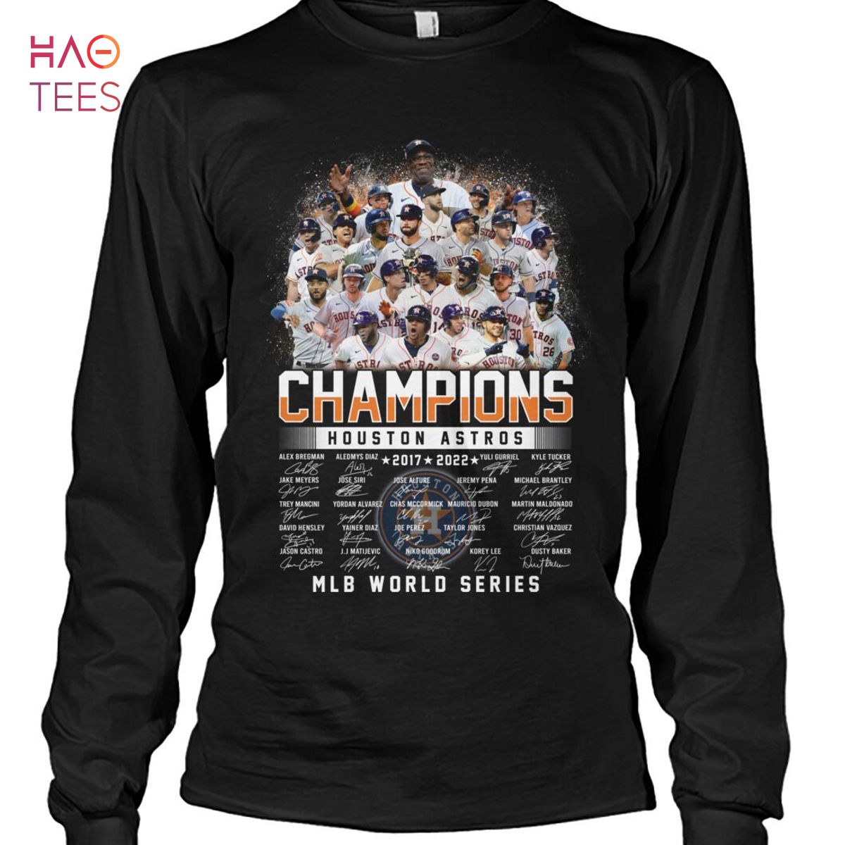Champios Houstom Astros 2017-2022 MLB World Series Shirt