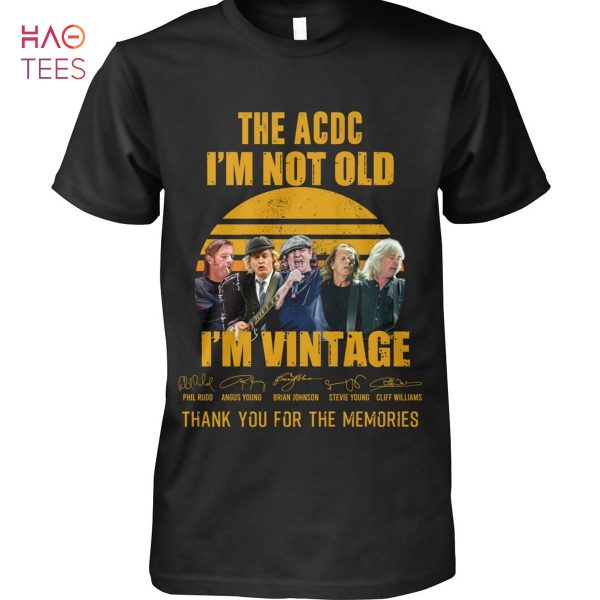The ACDC Im Vintage Thank You For The Memories Shirt