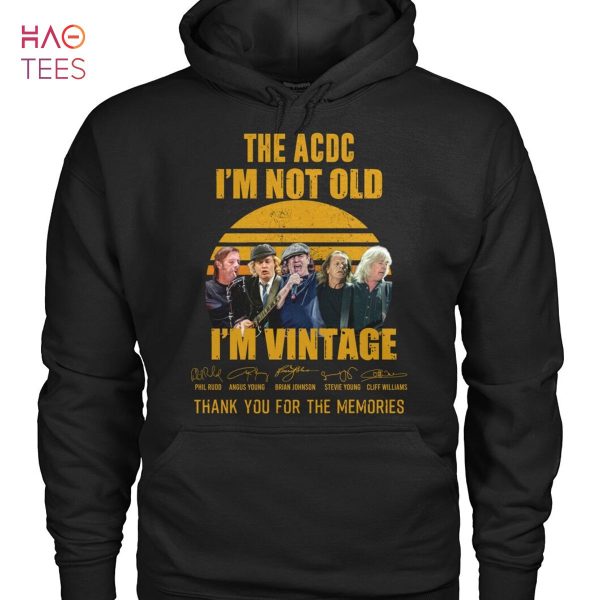 The ACDC Im Vintage Thank You For The Memories Shirt