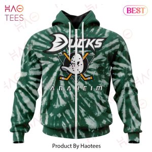 NHL Anaheim Ducks Special Retro Vintage Tie – Dye Hoodie
